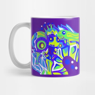 psychedelic android ecopop Mug